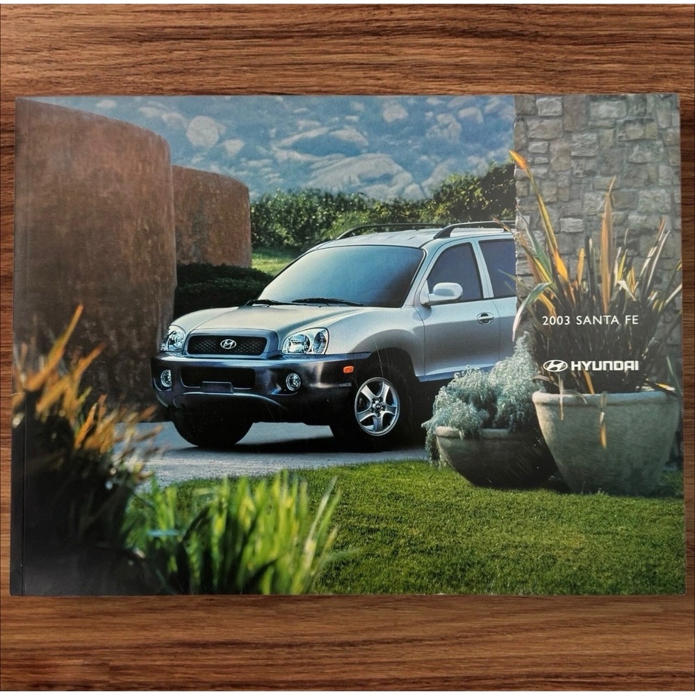 2003‎ Hyundai Santa Fe Original Sales Brochure SUV Catalog Full Lineup Specs